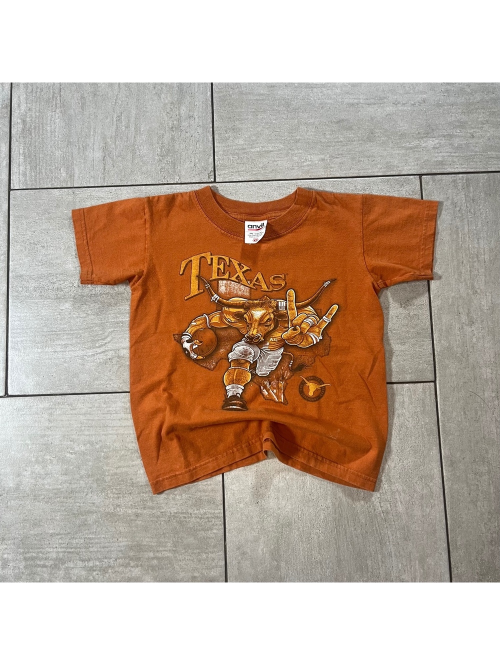 Vintage Anvil Texas Football Graphic Tee Youth XS